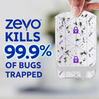 Zevo 2 Flying Insect Traps & 4 Refill Cartridges - Plug in Fly Trap & Indoor Bug Catcher for Gnats, House & Fruit Flies - Blue & UV Light Technology, Mess-Free Alternative to Bug Zapper