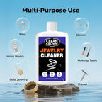 Silver Jewelry Cleaner (8.8 Oz), Silver Cleaner Jewelry Tarnish Remover, Sterling Silvers Polish Cleaners, Metal Polish for Chrome, Aluminium, Brass, Copper, Sterling Silvers and ‌Jewellery
