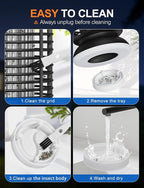 CLEVAST Bug Zapper Outdoor - Electric Mosquito Killer with UV Light, Waterproof Fly Trap for Patio, Yard, Garden, Indoor Use, Black Insect Zapper Lamp - Vintage