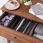 Dresser Drawer Organizer 8 Pack Clothes Underwear Sock Storage Beige and Brown Drawer Dividers Grey Foldable Closet Organizer Storage Box Dresser Drawer Organizers