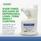 Bifenthrin Pro 7.9, Insect Control, Safe for Plants & Crops, Insecticide, Effective Against 125+ Insects, Includes 3-Pack of Agrisel Protective Gloves, 1 Gallon
