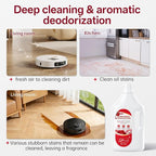 1L Floor Cleaning Solution Compatible with Roborock/Eufy/iRobot/Ecovacs/Dreame/Shark, Fragrance Deodorization, Deep Cleans for Multiple Hard Floors (1 Liter, 【Rose】)