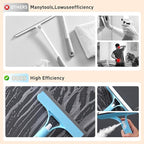 3 in 1 Window Cleaning Scraper,3 in 1 Spray Squeegee,2025 New with Brush and Built-in Spray BottleAll-Purpose,All-Purpose Window Cleaner Tool (White)