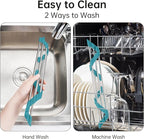 Tomorotec Triangle Roll-Up Dish Drying Rack for Sink Corner Small Foldable Stainless Steel Over The Sink Multipurpose Kitchen Drainer Caddy Organizer Storage Shelf Holder (Dark Green)