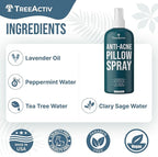 Anti-Acne Pillow Spray, 4 fl oz, Lavender Sleep Spray, Pure Essential Oil Air Freshener, Pillow Linen Spray for Bedding, Aromatherapy Lavender for Sleep, 1000 Sprays