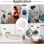 uxcell 4pcs Reusable Laundry Dryer Balls Vinyl Drying Balls for Reduce Wrinkles Static Fabric Softener Reduce Drying Time Save on Energy, White