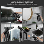 Window Vacuum Squeegee Cordless, Window Vac with Detachable Water Tank and Strong Suction, Electric Window Cleaning Tool for Shower Wall, Glass, Mirror, Countertop, Tiles, Car Windshield