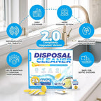 Garbage Disposal Cleaner and Deodorizer Tablets - 24 Pack, Powerful XXL Foaming Disposal Cleaner - Citrus Scented Foam, Natural Garburator & Sink Freshener, Septic Safe Kitchen Drain Cleaning Care