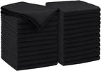 AIDEA Microfiber Cleaning Cloth Black 24PK, Microfiber Towels for Cars, Premium Car Cloths, Dusting Cloth Lint Free Cleaning Rags for SUVs, House, Kitchen, Window, Workshops,11.5×11.5"