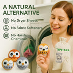 Laundry Felt Wool Dryer Balls – 6 XL Pack, Replaces Dryer Sheets, Eco-Friendly, Natural Fabric Softener, Reusable & Chemical-Free, Reduces Drying Time, 1000+ Loads, Made in Nepal