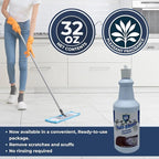 Ultrashield Tuff-Shine Clean Enhance and Protects, Multi Surface Floor Cleaner Shine, Commercial & Janitorial Cleaning Supplies, Quick Instant Shine Concrete (2 x 1 Quartz)