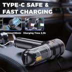 Portable Cordless Handheld Vacuum Cleaner for Car,Smart Display,Dual-Mode:Suction & Blowing,3-Stage Suction Power,One-Touch Dust Emptying,LED lighting,Mini Hand Vacuums for Car,Home,Office,Pet Hair