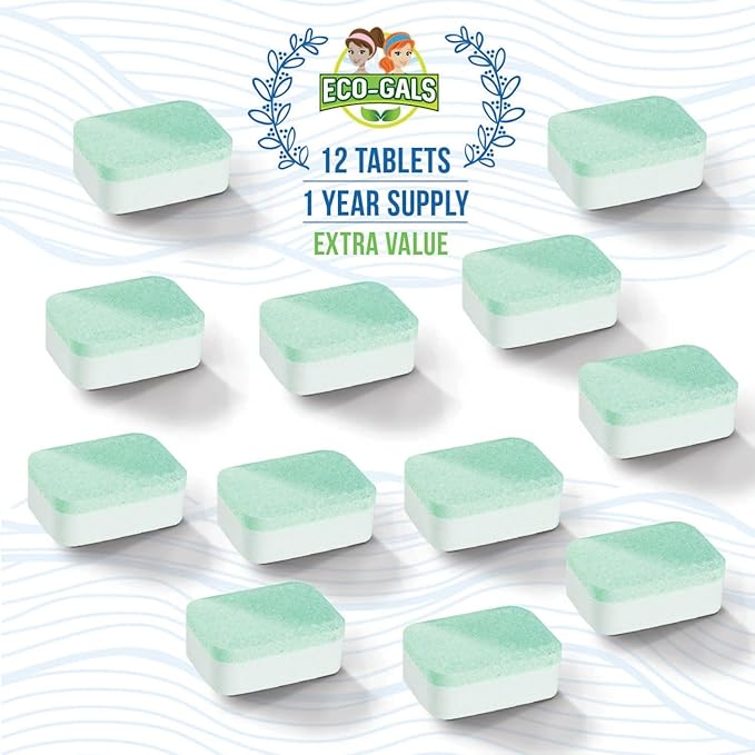 Dishwasher Cleaner - 12 Tablets - 12 Month Supply - Unscented