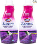 Clorox Scentiva Laundry Care, Liquid Fabric Softener Fabric Conditioner - Beautiful Tuscan Lavender & Jasmine Scent - Leaves Behind a Great Smell - 41 Fluid Ounce Bottle (Pack of 2)