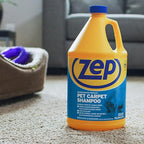 Zep Premium Pet Carpet Shampoo - 1 Gallon (Case of 4) ZUPPC128 - Concentrated Pro Formula Removes Tough Pet Stains and Odors