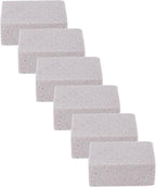 WALFRONT 6PCS Pool Pumice Stone for, PVC Material Scouring Sticks for Toilet Bowl Bathtub Shower Tile, Hard Water Remover for Kitchen Sink Swimming Pool Grates (M)