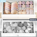 DIMJ Drawer Organizer Clothes Storage - 26 Pack Baby Dresser Organizer for Nursery, Foldable Closet Drawer Organizer Bins for Bedroom Organization, Fabric Storage Dividers for Socks, Underwears, Bras