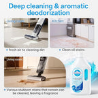 1L Fresh Ocean Floor Cleaning Solution Compatible With Tineco/Bissell/Dreame And Shark, Fragrance Deodorization, Deep Cleans for Multiple Hard Floors, Suitable With Cordless Wet/Dry Vacuum