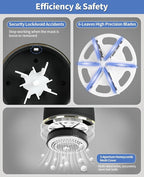 Fabric Shaver, Electric Lint Remover Rechargeable with LED Display, 6-Leaves Blades, 3-Speeds Adjustment, Sweater Shaver to Remove Fuzz, Lint, Pills for Clothes and Furniture, Black