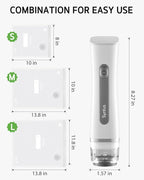 Syntus Vacuum Sealer Bags for Food, Food Storage Bags for Sous Vide Cooking Microwave Heating, Air Valve Zipper Bags & Zip Clips, 30 Bags (S+M+L) + 1 White Vacuum Sealer