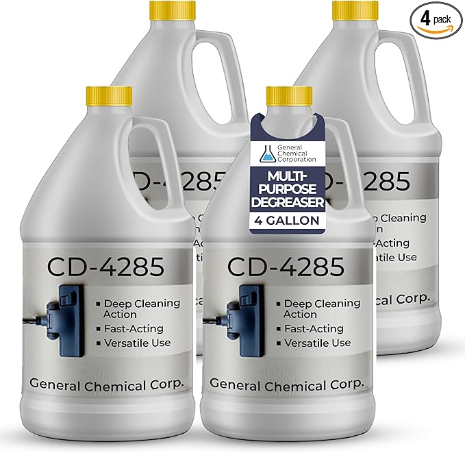 Heavy Duty Carpet Stain Remover CD 4285 - Carpet's Multi-Purpose and Powerful Liquid Solution, Though Cleaning Formula For Homeowners, Pet-owners, Offices and Many More - 1 Gallon Case