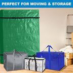TICONN Mattress Bags for Moving, Heavy Duty Cali King Mattress Cover Storage Bag with Full-Around Handle and Adjustable Buckles (Green, Cali King)