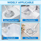 50 Count Toilet Wand Refills for Clorox, Upgrade Scrubbing Fiber Cotton Brush Heads Compatible with Clorox Toilet Wand for Bathroom Efficient Cleaning