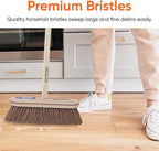 Refill Head for Kitchen and Home – Heavy Duty Household Broom for Easy Sweeping Dust and Wisp Floors and Corners (Horsehair)