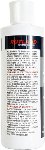 Rutland Liquid Stove and Grill Polish for Cast Iron and Steel - Restores Wood Stoves & Fireplace Grates, Made in USA, Black, 8 oz