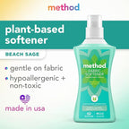 Method Fabric Softener; Beach Sage; 53.5 Ounces; 45 Loads; 1 pack; Packaging May Vary