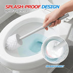 2Pack Toilet Bowl Brush and Holder Set - Toilet Scrubber Brush,Cleaning Brush,Bathroom Decor,Household Essentials,Cleaning Supplies,Home Essentials,Light Gray