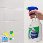Scrubbing Bubbles Daily Shower and Cleaner Spray, Removes Mildew, Mold, and Soap Scum on Showers, Bathroom Floors & Tiles, Rainshower Scent, 32oz