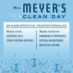 MRS. MEYER'S CLEAN DAY Liquid Laundry Detergent, Infused with Essential Oils, Rain Water, 64 oz - Pack of 2 (128 Loads)