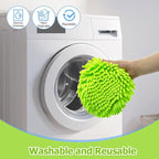 Mop Heads Replacements Compatible with O-cedar Easy Wring 1-Tank System,Mop Replace Head for Dry/Wet Use,4 Pack Reusable Spin Mop Replacement Head,Washable Chenille Dust Mop Refills for Floor Cleaning