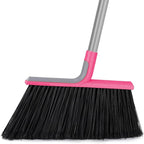 KeFanta Heavy Duty Broom, Outdoor Broom with 54.7" Long Handle, Commercial Brooms for Sweeping Outdoor Concrete Courtyard Garage Patio Indoor Home Floor Kitchen Office Lobby
