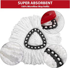5-Pack Mop Replacement Heads for Ocedar Mop Replace Head EasyWrin Spin Mop Heads Replacements, Easy Cleaning Mop Head Replacement