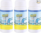 Sink & Drain Cleaner, Drain Cleaner Powder, 3.9 oz Bottle, Sewer Pipe Maintainer for Kitchen, Bathtub, Shower Drains (3Bottles)