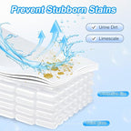 KIISIISO Toilet Bowl Cleaner Tablets 100 PACK, Automatic Bleach Toilet Tank Cleaners, Bathroom Long-Lasting Freshness, Slow-Releasing Powerful Deodorizing & Descaling