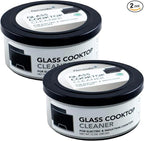 US-based supplier – OEM 12010031 Glass Cooktop Cleaner fits for Electric & Induction Bosch Thermador Cooktops – Cooktop Cleaning Cream – Removes Grease, Burnt-On Residue & Stains (2, 12 ounce)
