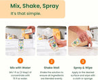 Good Natured Brand All-Purpose Cleaner Concentrate | 8oz makes 128oz | Orange Essential Oil | 16X Concentrated Natural Multi-Surface Cleaner