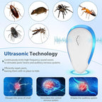 2025 Upgraded Ultrasonic Pest Repeller Indoor Insect Repeller Pestlab, Repellent Roach, Mouse, Bugs, Mosquito, Mice, Spider, Ant, Rodent Repellent Ultrasonic Plug in, Pet-Friendly, 6 Pack