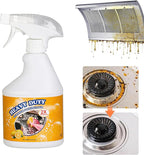 16.9 Fl Oz Clean Up Kitchen Oil Stains Spray, Kitchen Heavy Duty Cleaner Spray,All-Purpose Oil Stain Remover and Degreaser Spray, Multipurpose Foam Cleaner Spray, Kitchens Grease Cleaner