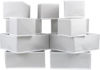Fordonral 12 Pack Drawer Organizer Clothes, Foldable Fabric Dresser Organizer Closet Organizers and Storage Box for Underwear,Folded Clothes,Baby Clothing,Socks,Bra,Towels,Ties(12 Pack,White)