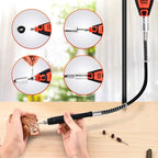 GOXAWEE Rotary Tool Kit with 180 Rotary Tool Accessories & Flex Shaft & Universal Collet, 5 Variable Speed Rotary Multi-Tool, Mini Electric Drill Set for Crafting DIY Project(Orange)