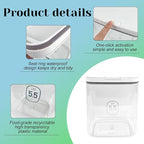 5.5L Large Capacity Container With One-Press Lid - Laundry Room Organization and Storage Decor - Airtight Dishwasher Pod Holder