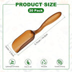 20-Pack Mini Gardening Shovel Spoons, Plastic Garden Soil Scoops for Cultivation Digging Transplanting/Flower Planting/Plant Succulent, Colorful Small Gardening Tools [Brown]