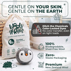 No More Dryer Sheets! XL Wool Dryer Balls 6-Pack, Reusable Laundry Softener & Static Reducer, Eco-Friendly, Long-Lasting, Safe for Sensitive Skin