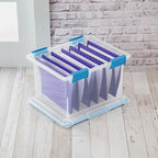 Sterilite 16-Pack Gasket Box, Weather-Resistant Storage Bins with Latching Lids, 32 Quart - Heavy-Duty Organizing Containers for Closet, Bathroom, and Office
