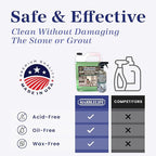 Marblelife InterCare Marble and Travertine Cleaner, Natural Stone & Terrazzo Liquid Cleaner, Shower & Tile Surface Care, Floor, Walls & Countertop Cleaner and Degreaser, Refill Gallon