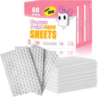 60 PCS Magic Cleaning Sponge Eraser Sheets, Reusable Upgrade Convex Point Scrub Pad Singles Eraser Cleaning Sponge Portable Thin Nano Wipes for Kitchenware Furniture Faucets Hard-to-Reach Places